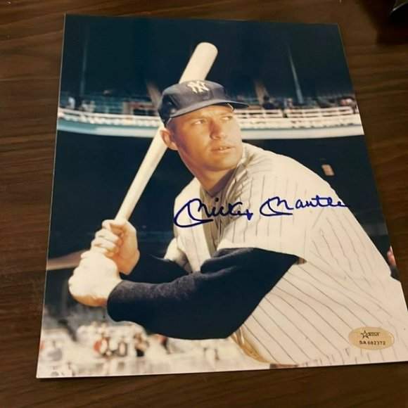 Mickey Mantle New York Yankees signed photo - Picture 1 of 2